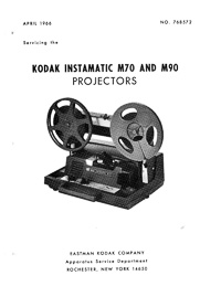 Kodak 8mm Instamatic M70 and M90 Service and Parts Manual